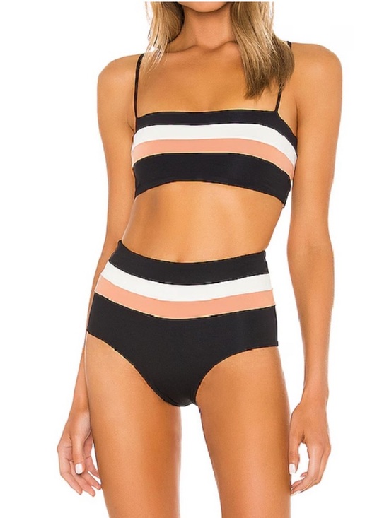 l*space Other - L*Space Rebel Stripe Color Block Bikini Size M/L